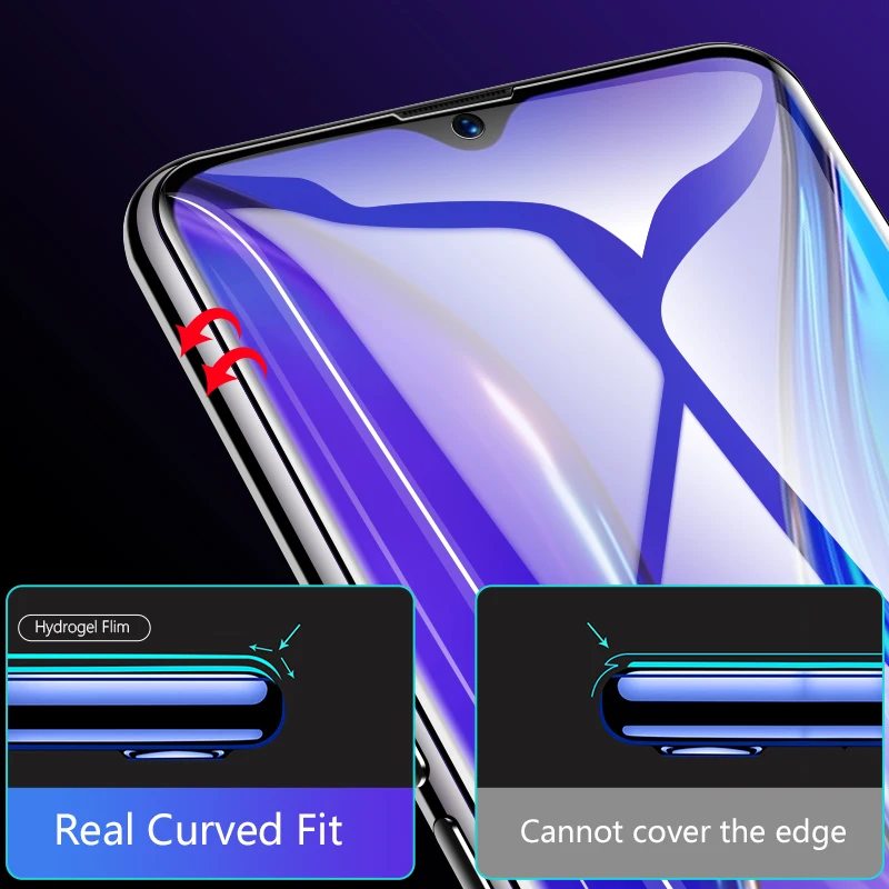 CHYI 3D изогнутая пленка для Realme X2 XT Защитная пленка для экрана полное покрытие нано Гидрогелевая пленка для Realme X2 pro не закаленное стекло