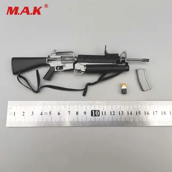 

1/6 scale soldier model accessories M16A1+M203 can not be fired toy gun in stock for collection