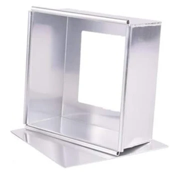 

Anodized Aluminum Square Cheesecake Pan Chiffon Cake Mold Baking Mould with Removable Bottom (A 7 Inch)