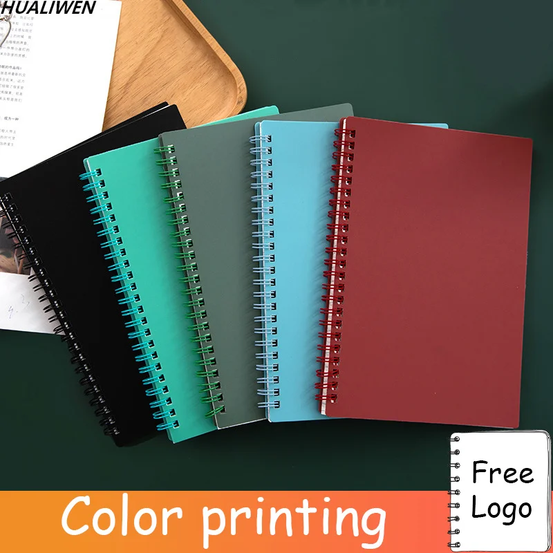 Morandi Coil Spiral Diary Notebook Grid Paper Daily Weekly Planner