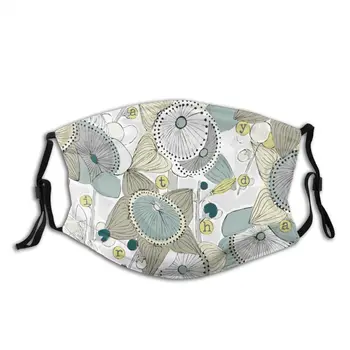 

Dust Mask With Filter PM 2.5, Abstract Floral Pattern - Birthday Card Mouth Cover Reusable Protection Dust Washable Masks