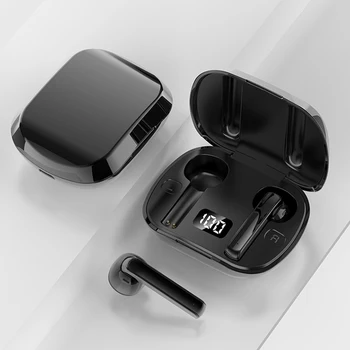 

TWS Bluetooth 5.0 Earphones with Microphone Charging D9 Wireless Earbuds Case for Outdoor Enjoyable Earphone Ornament