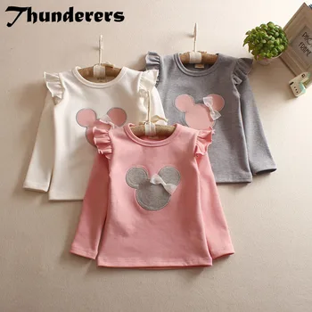

Thunderers Spring Autumn Kids Girl Shirt For Girl Cartoon Feifei Long sleeve Girl T-shirt Cotton Toddler Baby Tops Pullovers