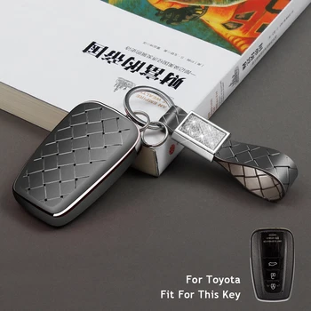 

Smart Car Key Case For Toyota CHR Camry Prius Prado 2016 - 2018 Aygo RAV4 Corolla 2018 keyfob Cover Remote Protect Holder Set