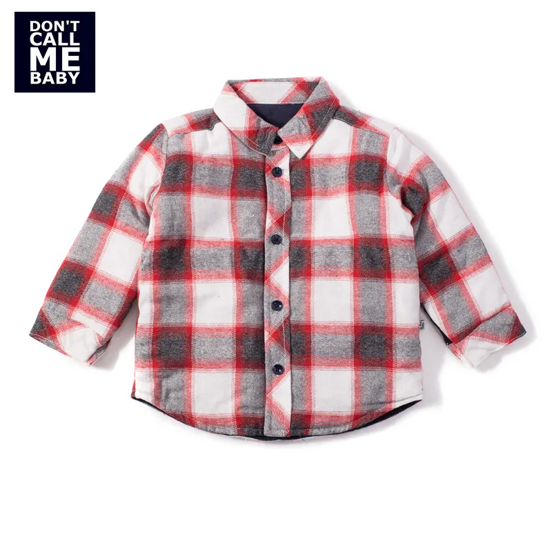 

DON`T CALL ME BABY Boys Gentle Plaid White Shirts Children Spring Basic Soft Tops Kids Autumn New Printed Cotton Shirts 64255