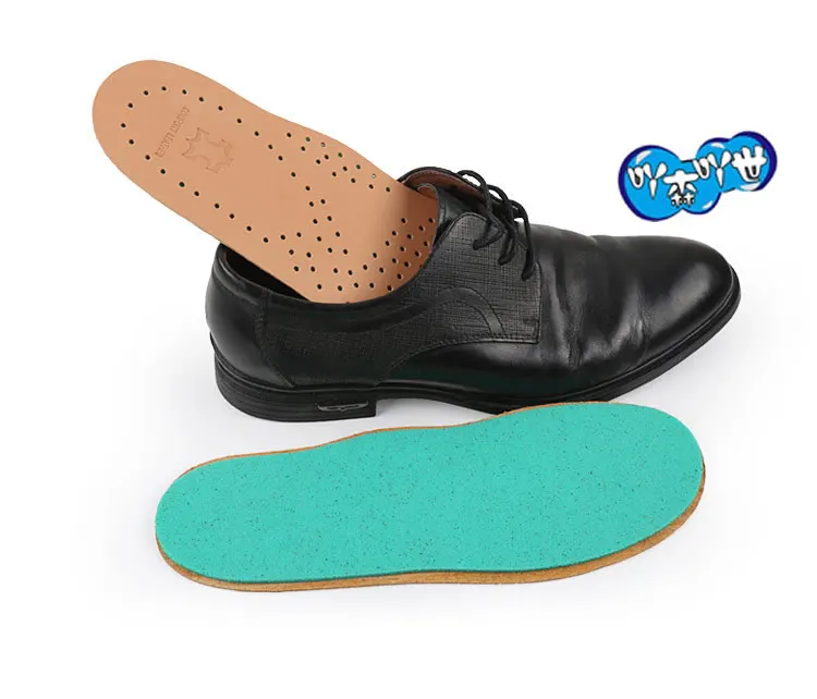 Hi-Poly Cowhide Pad Unisex Breathable Sweaty Insoles Thicken Sporting Running Inserts Soft Shock Absorption Insoles