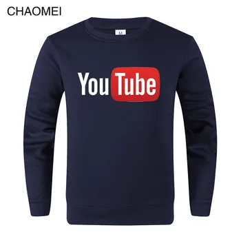 

2019 Autumn Winter Funny Sweatshirts Hoodie Youtube Printed Sweatshirts You Tube Streetwear Men Women Warm Fleece Pullove C17