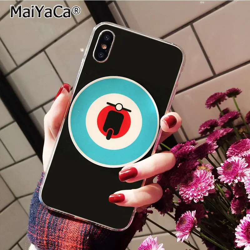 A6 MaiYaCa Vespa скутер окрашенный чехол для телефона iphone 11 Pro 11Pro MAX 8 7 6S Plus X XS MAX 5 5S SE XR 10 Capa - Цвет: A6
