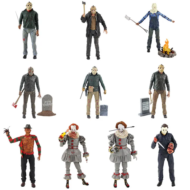 NECA оригинальная пятница 13 го Джейсона вурхиса Майкла Майерса Фредди Крюгер