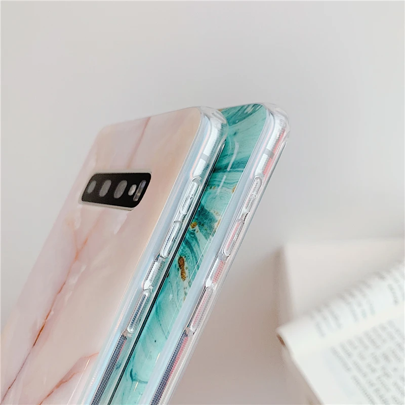 Чехол для телефона HXM с мраморной текстурой для samsung Galaxy A40 A50 A70 S8 S9 S10 Plus S10lite Note10 10 plus мягкая задняя крышка