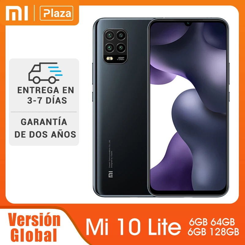 Глобальная версия Xiaomi Mi 10 Lite 5G смартфон 6 ГБ 64 Гб Snapdragon 76 67 'ɺmoled 48MP Quad камеры 4160