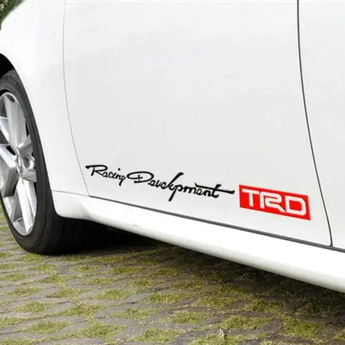 2 шт. стикер для разработки автомобилей TRD наклейки развития гоночных