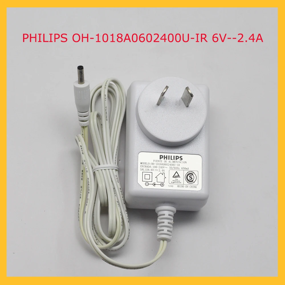 OH 1018A0602400U IR для PHILIPS 6V 2.4A 650mA адаптеры питания зарядное устройство импульсный