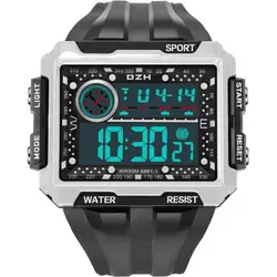 Reloj deportivo de esfera grande para hombre, pulsera Digital resistente al agua WR50M, con interruptor de 12/24 horas, para exteriores, gran oferta