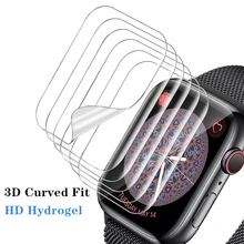 Protecteur d'écran transparent, Film de protection complet pour Apple Watch 6 SE 5 4 40MM 44MM pas en verre trempé pour iWatch 3 2 1 38MM 42MM