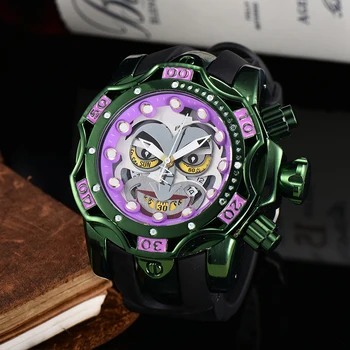 

Luxury Top Brand Joker Watch Men Big Size Quartz Movement Waterproof Business Sports Men's Gold Wristwatch Clock Dropshipping
