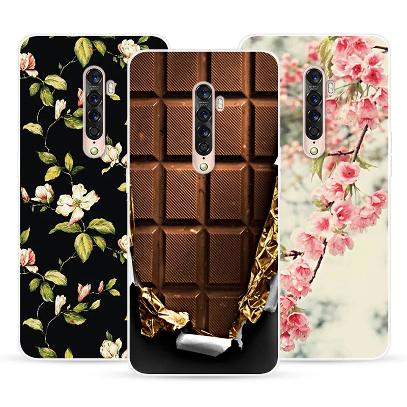 Для OPPO Reno 2 чехол для телефона Мягкий ТПУ силиконовый защитный с принтом |