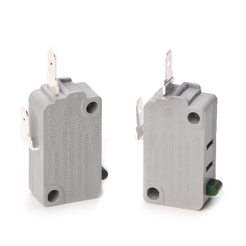 2Pcs Kw3A Forno A Microonde Porta Micro Interruttore 125V/250V 16A Normalmente Aperto Interruttore Q1Qc