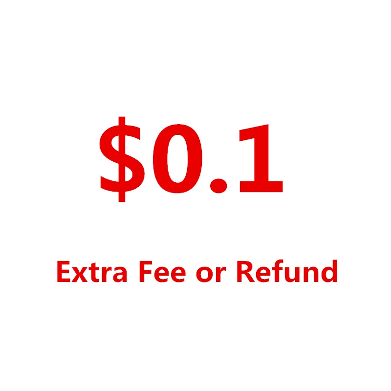 

Extra Fee or Refund