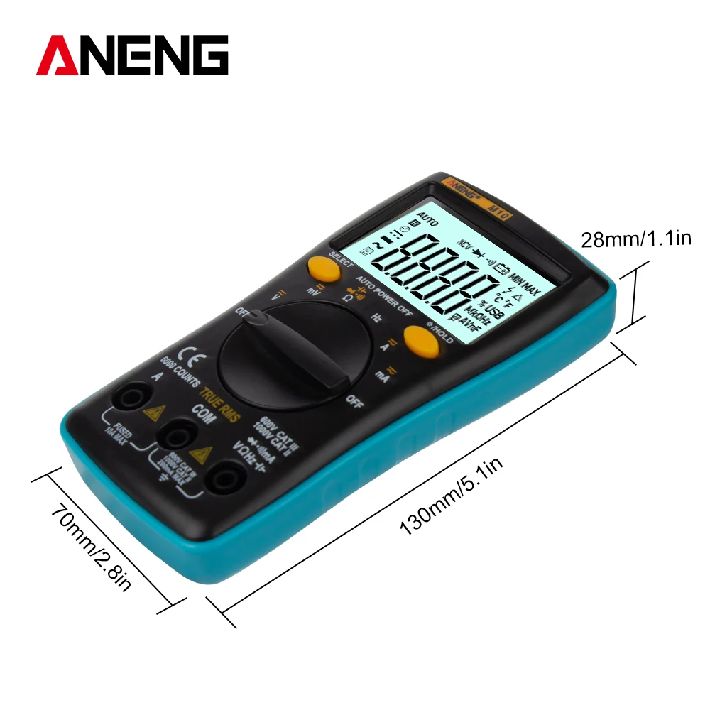 

Professional LCD Digital Multimeter LCD Display Auto Range True RMS Measurement with Electronic Probe