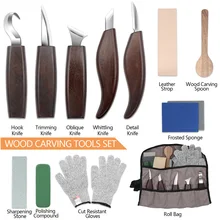 

14pcs Wood Carving Tools Set Chisel Woodworking Cutter Hand Tool Set Wood Carving Knife DIY Peeling Woodcarving