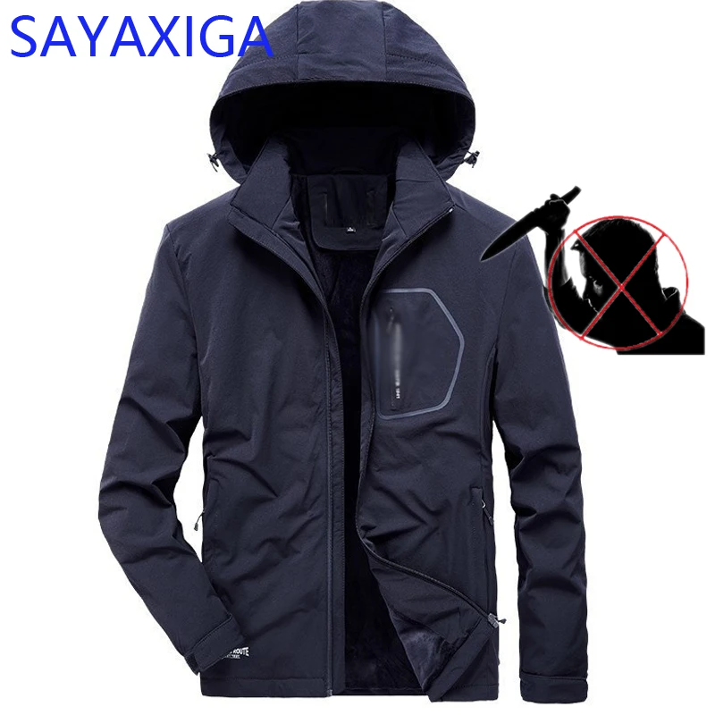 

Self-defense Men jacket anti cut stab resistant Civil Using thorn stab proof police bodyguard clothes stealth arme de defence