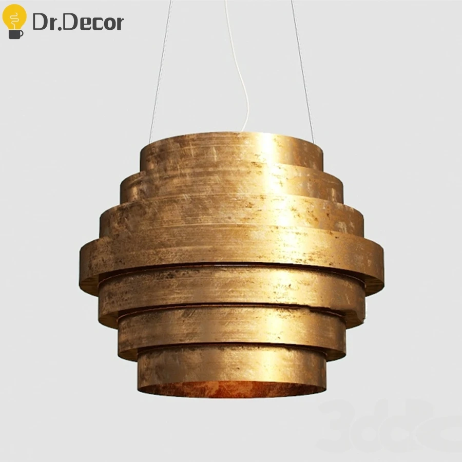 Post-modern Tornado Gold Luxury Pendant Lights Vintage Art Home Decor Kitchen Cafe Pendant Light Modern Hanglamp Light Fixtures