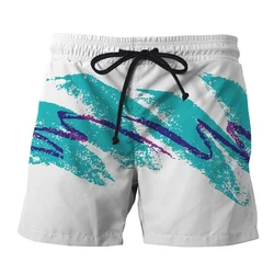 Short imprimé en 3D pour hommes et femmes, style Harajuku, décontracté, à la mode, collection été 90 