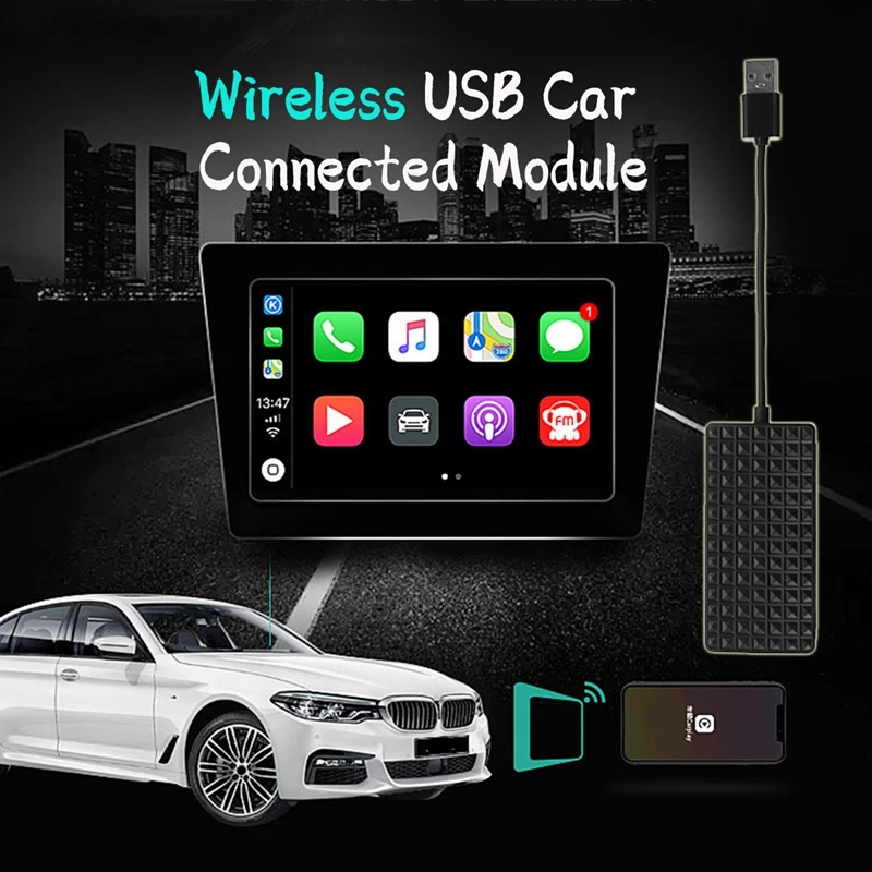 Bluetooth беспроводной USB ключ Carplay для Apple iPhone Android Авто навигация|Мультимедиаплеер