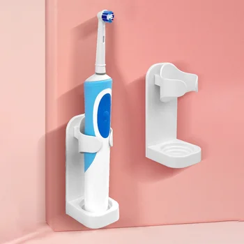 

Adjust Electric Toothbrush Holder Traceless Toothbrush Stand Rack Wall Mounted Toothbrush Holder Bathroom Organizer Hot