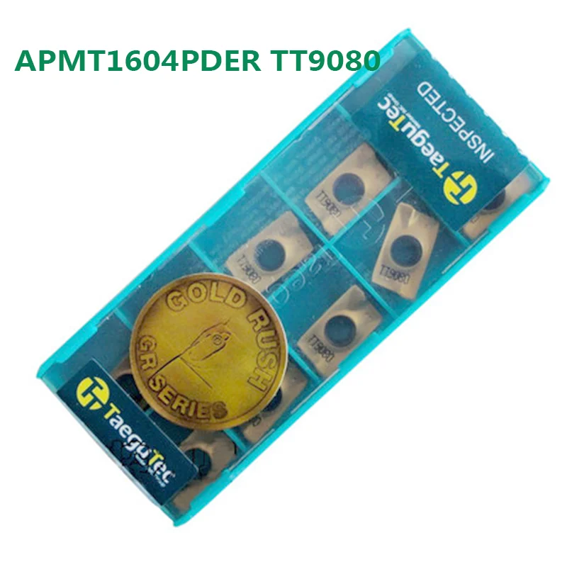 10 шт. APMT1604 PDER TT9080 оригинальная карбидная вставка фрезерные инструменты торцевые Токарные Токарный станок