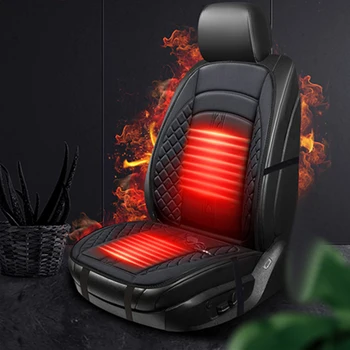 

2019 New Universal 12V Heated Anti-Slipping Adjustable Car Seat Cushion Cover Warmer Winter Cushion Safe Seat Heater High Qualit