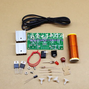 

Mini Music Tesla Coil Plasma Speaker Loudspeaker Circuit Board Kit DIY Electronic Production Kit