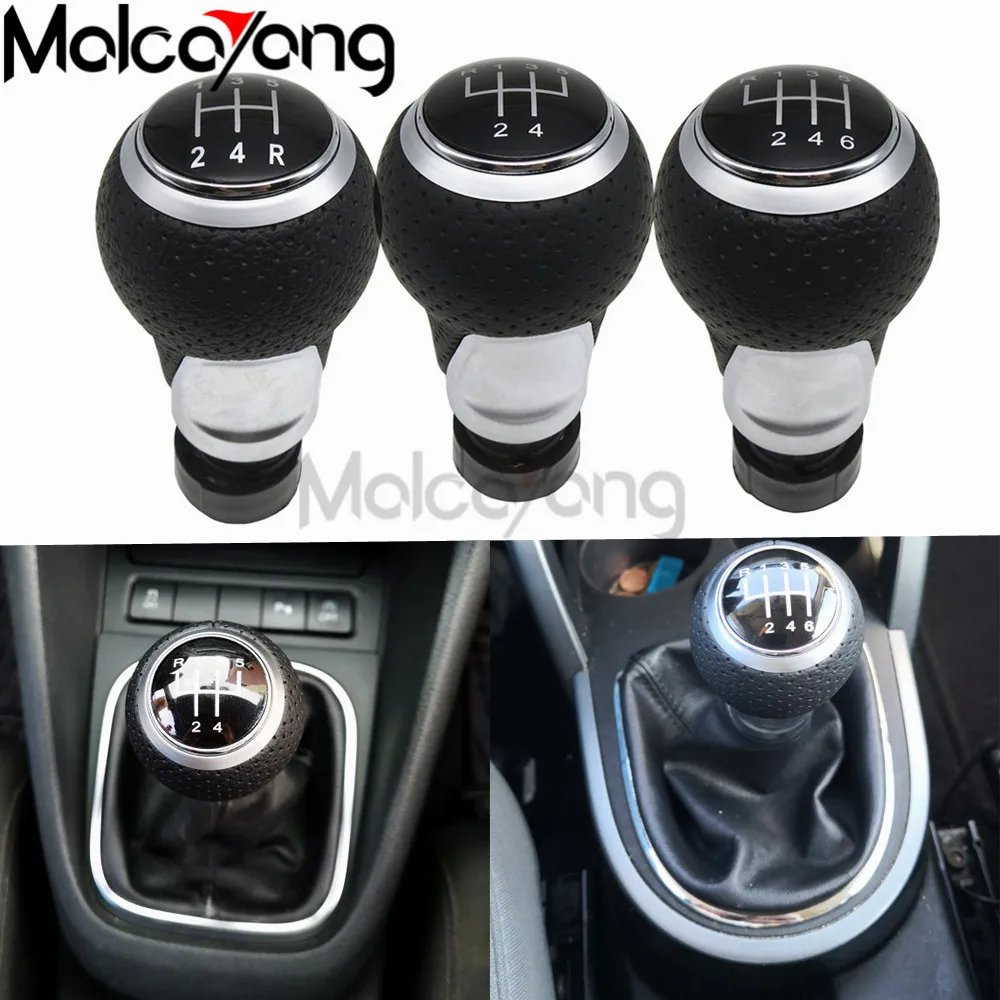 5 Speed 6 Speed Leather Gear Shift Only Knob for Audi A4 S4 B8 8K A5