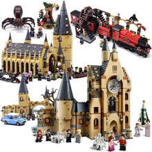 983Pcs/Set Harris Forbidden Forest Umbridge's Encounter Tower 4 Privet Drive Attack on The Burrow Hedwig Building Blocks Toys