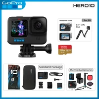 GoPro HERO 10 Black Action Camera 5.3K Screen Sports Camera 23MP GP2 Waterproof Mini Video Cameras go pro 10 In Stocks Original 1