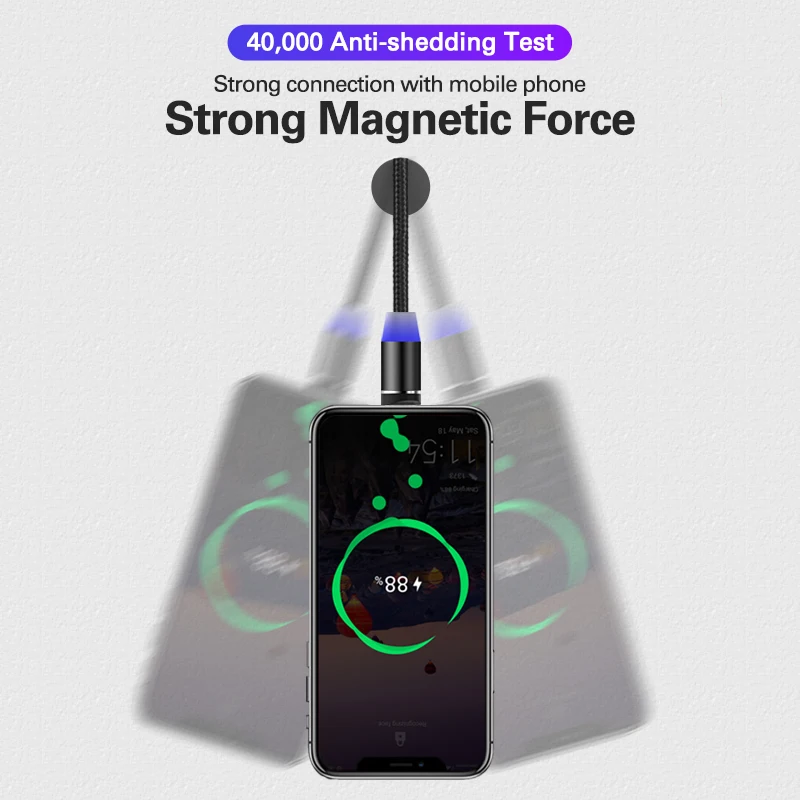 Coolreall Магнитный кабель Micro usb type C IOS Быстрая зарядка Micro usb type-C Магнитный зарядный провод usb c для iphone11 X Xr кабель