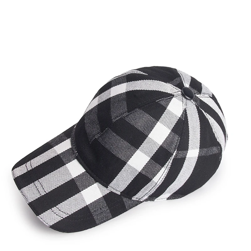 032019 весна и осень новая клетчатая бейсбольная кепка мужская женская Уличная