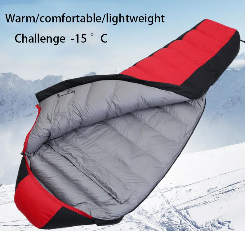 Всесезонный спальный мешок для кемпинга, спальный мешок для взрослых, спальный мешок для мам, спальный мешок на утином пуху