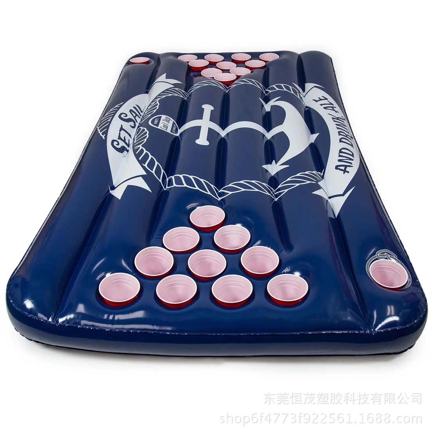 

Factory Customizable New Style Inflatable Water Cup Hole Floating Row 22 Hole Cup Holder Water Floating Bed Summer Pool Water Be