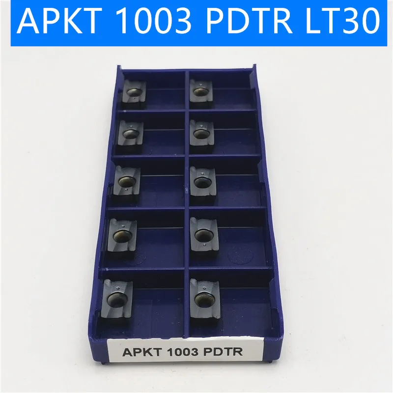 Карбидные вставки APKT1003 PDTR LT30 токарные инструменты фрезерные Токарные Инструменты Карбид вольфрама apkt 1003 PVD режущий токарная пластина
