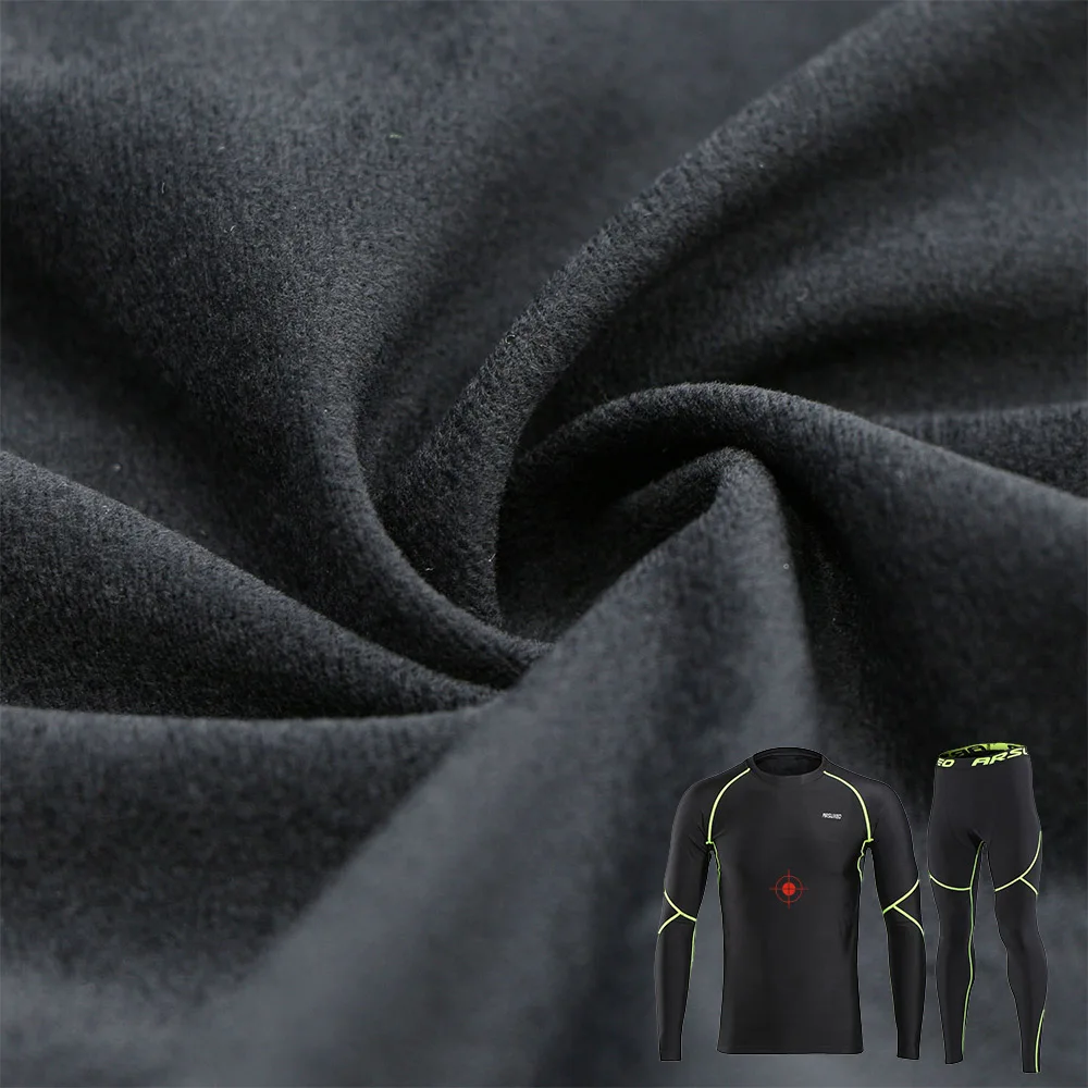 ARSUXEO, мужские зимние спортивные костюмы для бега, флисовые компрессионные трико для фитнеса, штаны, спортивные рубашки с длинным рукавом, спортивный костюм для спортзала U81kk