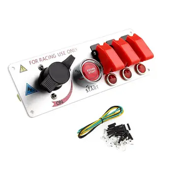 

Accessories Ignition Switch Panel Car Auto LED indication Plastic+Metal
