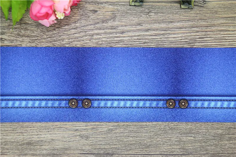 DHK 3 ''5 ярдов Жан печатных grosgrain ленточный аксессуар hairbow головные уборы украшения оптом OEM E1530