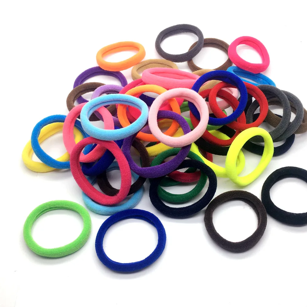 mix color - 20 PCS 20 шт. яркие цвета резинки детские безопасные эластичные резинки для волос конский хвост держатель для девочек женские аксессуары для волос - Цвет: mix color - 20 PCS