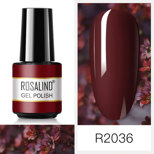 ROSALIND Nail Art 7ML Gel Polish 80 Color For Manicure Design UV Nail Polish Gel Lacquer Soak Off Semi Permanent Gel Nail Polish RAR2036