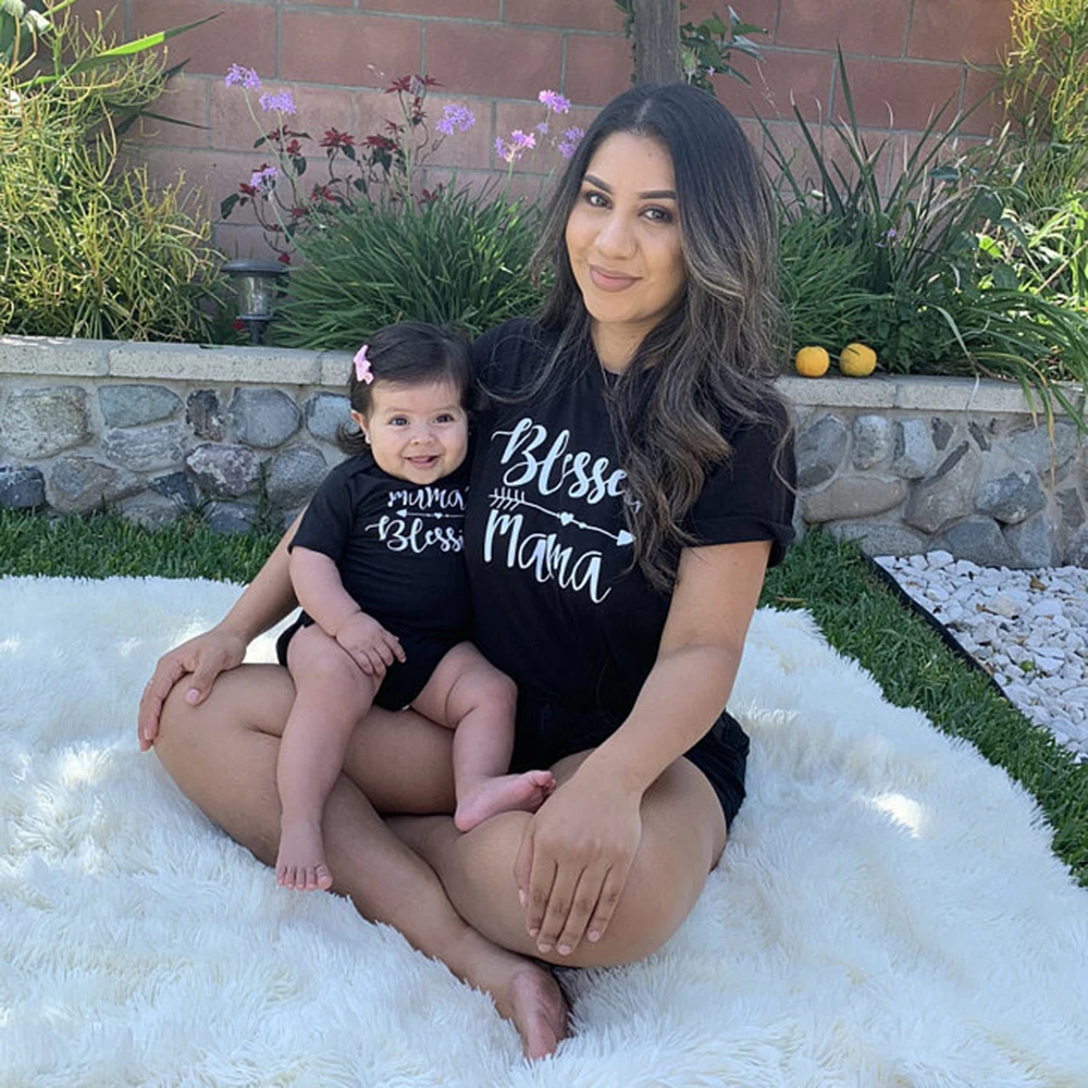 Mommy and Me Shirts Mama's Blessing 