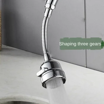 

Universal 360 Degree Kitchen Faucet 3 Modes Adjustable Water Filter ABS Plating Bubbler Shower Head Nozzle Faucet Extender