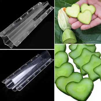 

Cucumber Styling Growth Mold Plastic Heart Shaped Five-pointed Garden Vegetable Fruit Growing Transparent Molds Star M9A5