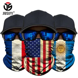 3D National flag Print Scarf Neck Gaiter Bandana Circle Loop Summer Sun Protective Neck Tube Ring Scarves Men Headwear Balaclava
